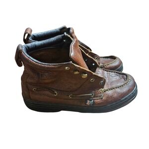 Justin 991 Moc Toe Chukka Leather Hiking Trail Boots Mens 7.5 M Lace Up Ankle